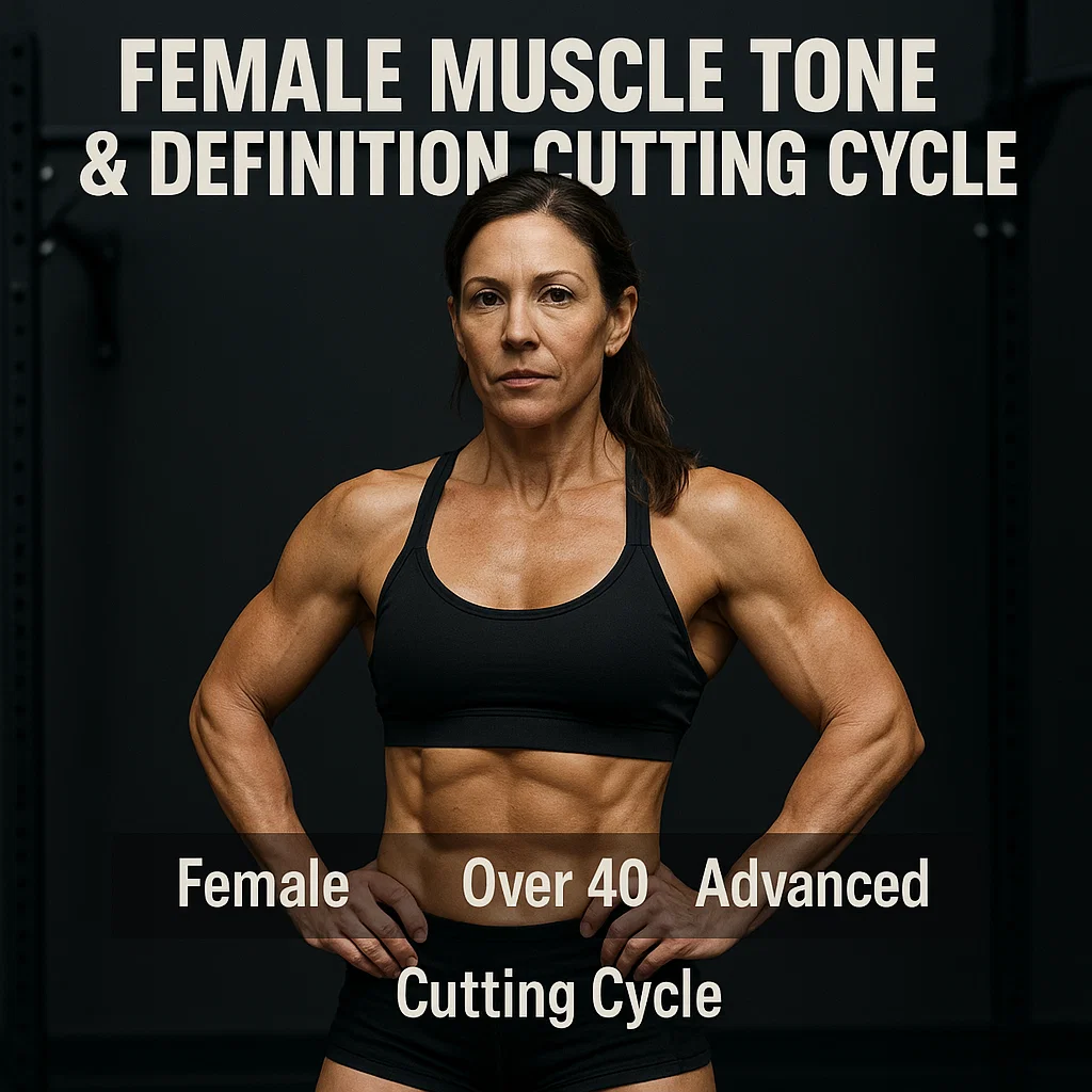 Ciclo de corte de tônus ​​​​muscular feminino e definição
