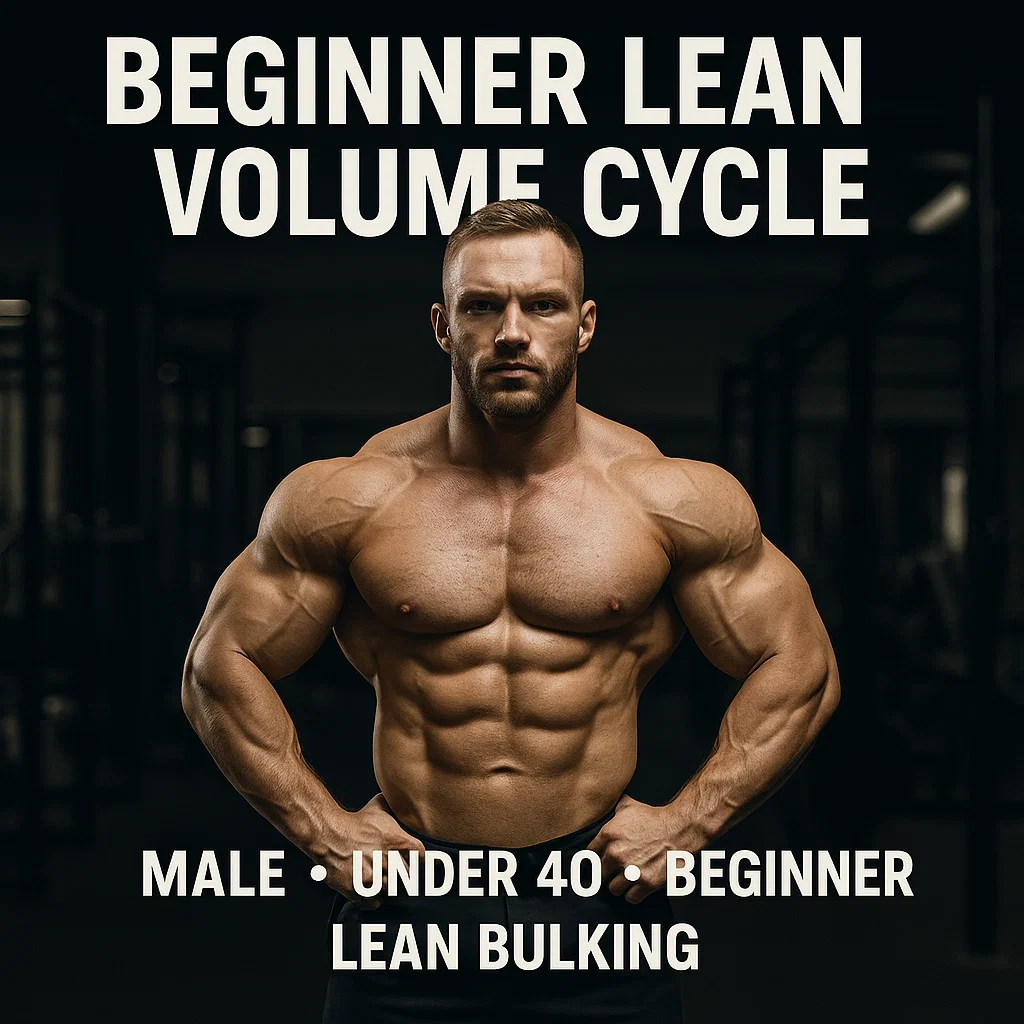 Ciclo de volume magro para iniciantes